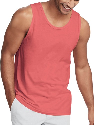 Mens TANK TOP Shirt Casual Sleeveless Tee Gym Jersey Athletic Solid Beach Basic - Picture 6 of 50