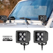 For Jeep Wrangler Jl Jk 2x3 Inch 100w Cree Led Cube Pods Spot Work Light Bar 12v For Jeep Wrangler Jl Jk 2x3 Inch 100w Cree Led Cube Pods Spot Work Light Bar 12v