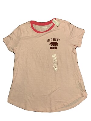 Pink Old Navy Shirt Ladies Juniors Size Medium