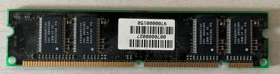 DIMM SDRAM 16MB IBM PC66 66MHz 13N2649JCC-10T - Immagine 2 di 4