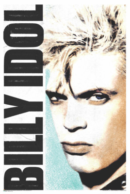 Billy Idol Face Laminated Poster - 24.5'' x 36.5''