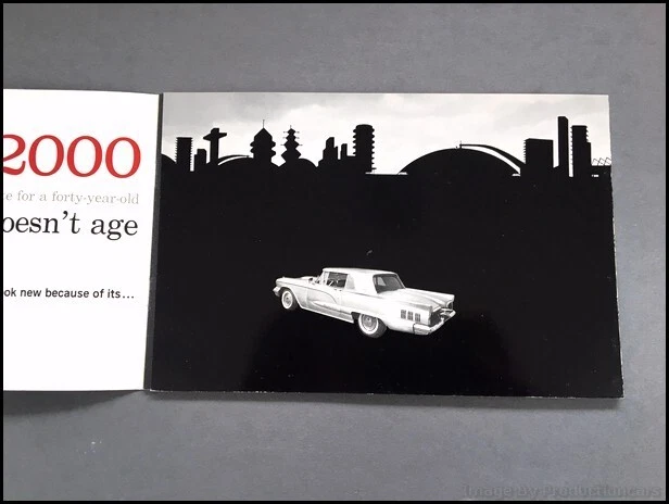 1960 Ford Thunderbird Stainless Steel Body Vintage Car Sales Brochure Catalog Foto 3 de 4