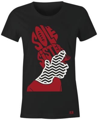 Sole Sister 4 - Women/Juniors T-Shirt to Match Retro ''Bred Toe 1's''