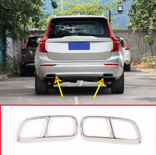 For VOLVO XC90 Rear Exhaust Tail Pipe Cover Trim 2pcs 2015-2019