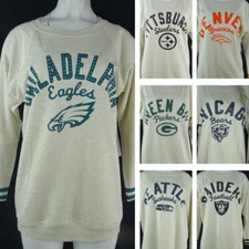 NFL Multi-Team Women's Touch Cream Long Sleeve Crewneck Sweater