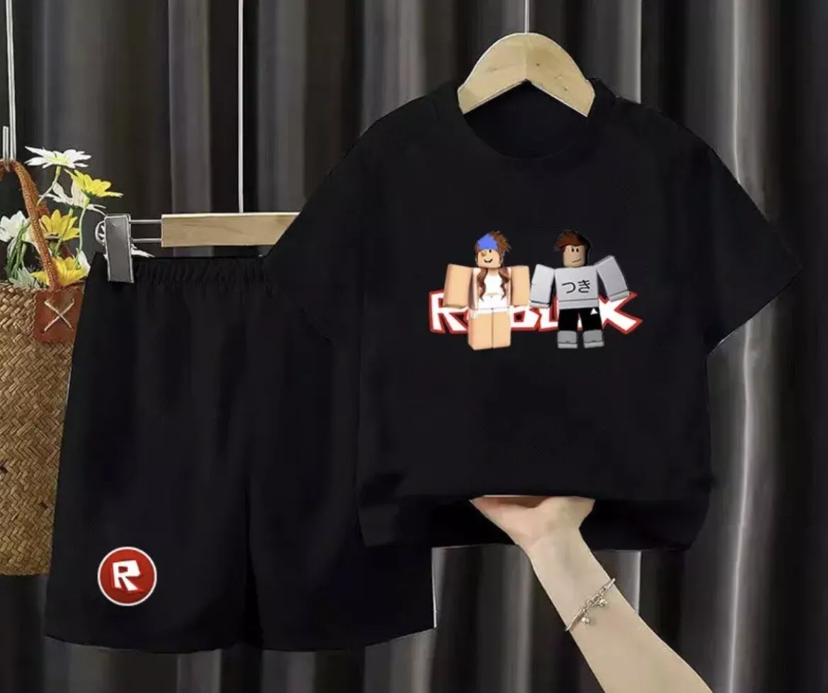 NIP Girls Boys ROBLOX T-shirt & Shorts Summer Outfit Set - size 7