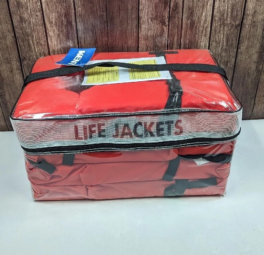 Kent Life Vest Jacket Pack of 4 Type II Adult Size 90lbs and over eBay