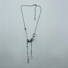 $220 New Swarovski Women's Crystal and Silver Dice Necklace 909930