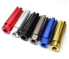 Aluminum  1/2x28 Linear Compensator For .223 5.56 w/ Crush Washer - Color Var