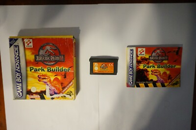 Jurassic Park III Park Builder Nintendo Game Boy Advance Gameboy GBA 2001 Treasu