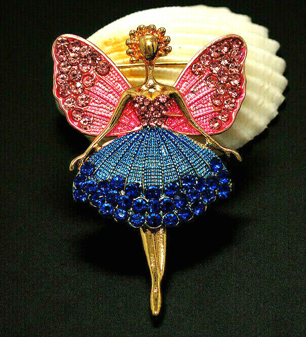 Magic FAIRY Angel PIXIE Rhinestone BetseyJohnson Necklace  display picture 1