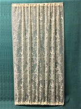 60" x 72" French Door Majestic Ecru Window Side Light Curtain Patio Sun Room
