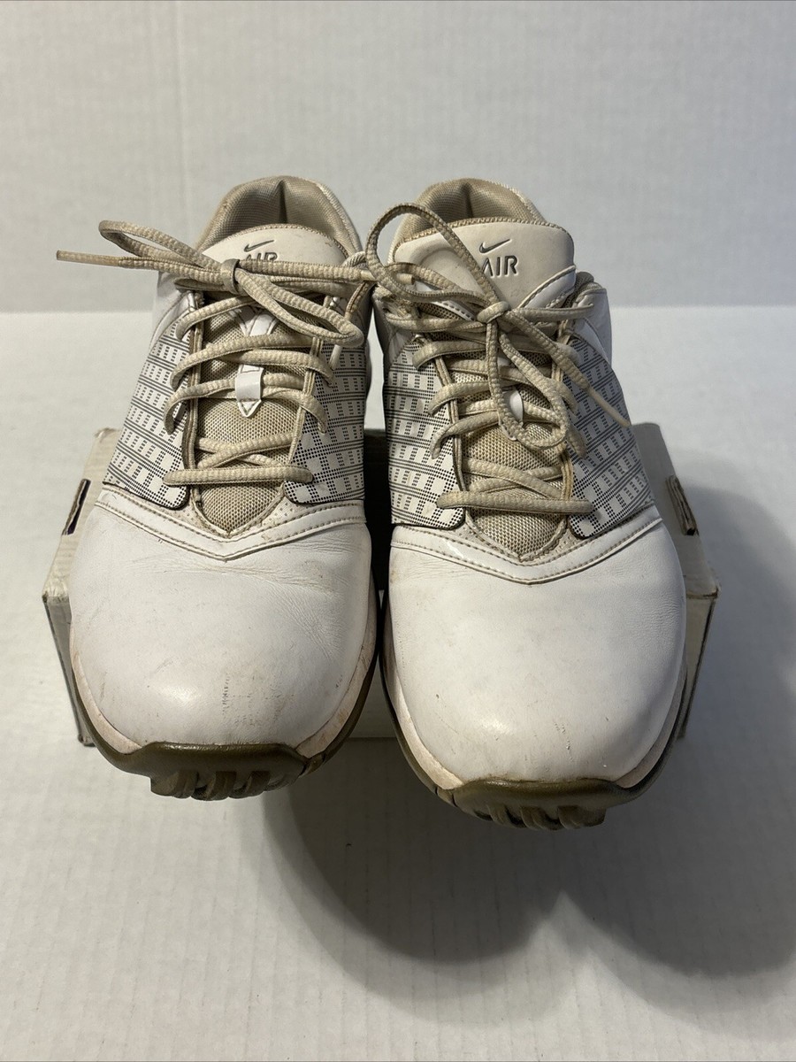 NIKE AIR Embellish Womens Golf Cleats Size 10 White Black Shoes