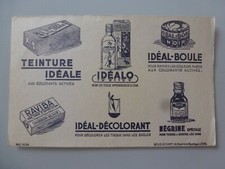 IDEAL ... PRODUITS MENAGERS / BUVARD PUBLICITAIRE  ANCIEN