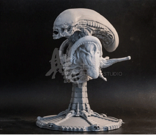 Alien Bust 3D Printing Unpainted Figure Model GK Blank Kit New Hot Toy In Stock - Picture 4 of 8