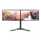 Dual 22" Large ViewSonic LCD Widescreen Monitor 1080p FHD W/ Stand VGA DVI