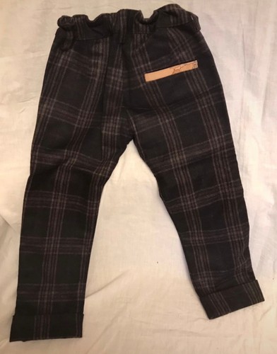 Pantaloni da bambino Alviero Martini 1° Classe, 4 anni, marrone a quadri - Foto 2 di 5