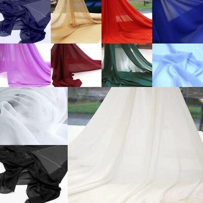 CHIFFON Stoff weich superfein fließend fallend pflegeleicht Kleid Bluse Gardine - Bild 1 von 3