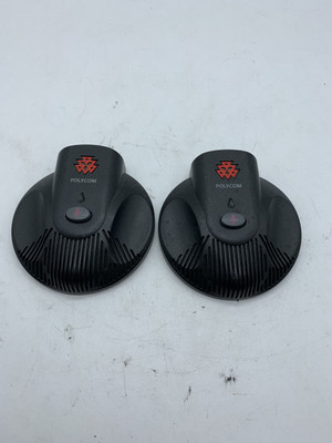LOT OF 2 Polycom 2201-07155-605 Extended Microphone No Cables w/ FREE SHIPPING