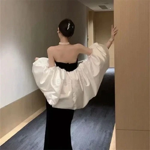 OFF WHITE Scialle da sposa un colletto soffice raso donna abito da sposa festa accessori