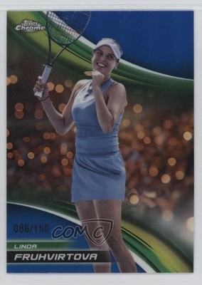2025 Topps Chrome Blue Refractor /150 Linda Fruhvirtova #202 1p1u