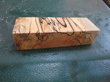 MM-SPALTED MAPLE DELUXE KNIFE BLOCK/SCALES/ CALLS/ PEN BLANKS--M--1--22