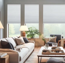 Cellular shadow white blackout shades 24in.Wx64in. Cordless, modern style