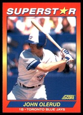 John Olerud 1992 Score 100 Superstars #71 Blue Jays MLB READ FREE SHIPPING