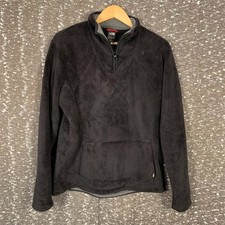The North Face Osito Fleece Black Pullover Quarter Zip Sweatshirt Women's Large