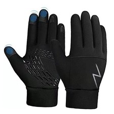 Kids Gloves Winter Boys Girls Gloves Warm Touchscreen Water M 6-8 years Black