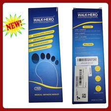 WalkHero Orthotic High Arch Support Insoles Size E Mens 8-8.5 Womens 10 Blue NWT