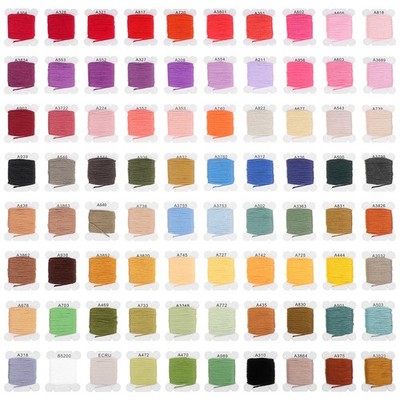 Assorted Color Embroidery Thread Cotton Yarn for Sewing Cotton Linen Polyester