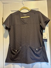 Women s Jockey Size Medium Gray Scrub Top New With Tags