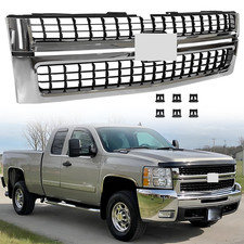 Chrome Front Grille For Chevrolet Silverado 2500 3500 Hd 2007-2010 25825521