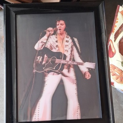 Elvis Presley 3D Holographic/Lenticular Animated Picture with Frame Never Used