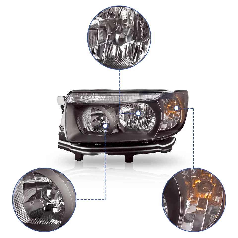 Headlight Assembly Left&Right Side Halogen For Subaru Forester 2006-2008 - Image 2 of 4