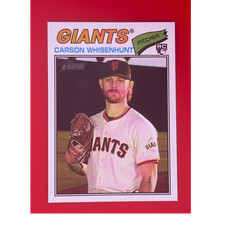 Topps Heritage Carson Whisenhunt Rookie #79 San Francisco Giants 2024 Baseball