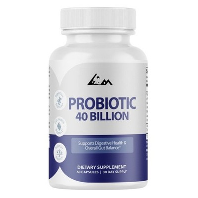 Probiotic 40 Billion CFU for Digestive and Gut Health Balance - 60 Capsules