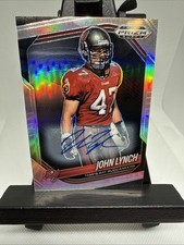 2025 Panini Prizm Black #142 John Lynch - Silver Prizm Autograph (AU) Buccaneers