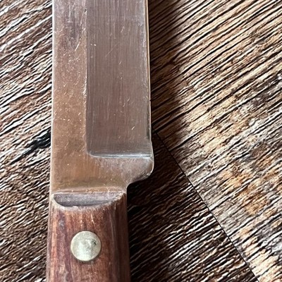 Vintage Case xx Cap 254 Steak Knife Bull Nose Finger Grooves