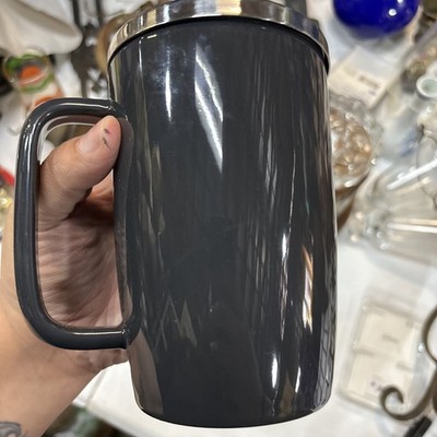FORLIFE Dew Brew-In-Mug with Infuser & Mirror Lid, 18oz, Black Graphite