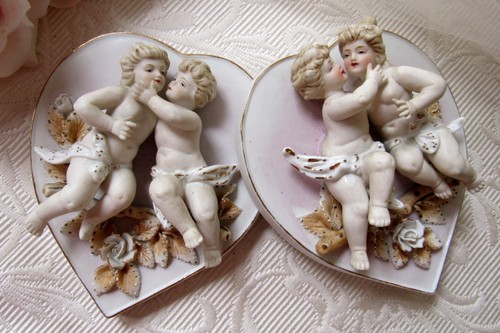 Cherub Decor,VTG Arnart Japan Wall Plaque,Cottage,Victorian,French Country,Angel