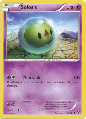 Solosis - 33/124 - Common - Lightly Played - XY Fates Collide