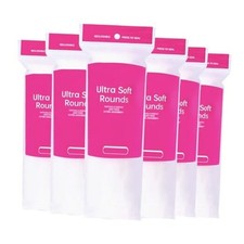 600 PCS Cotton Rounds  100 Count Pack of 6 -Soft, Absorbent, 100 Pure Cotton
