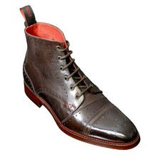 Jeffery-West Welted MAINLINE Page 'WARNEY' Brown Cricket Derby Boot RRP £345