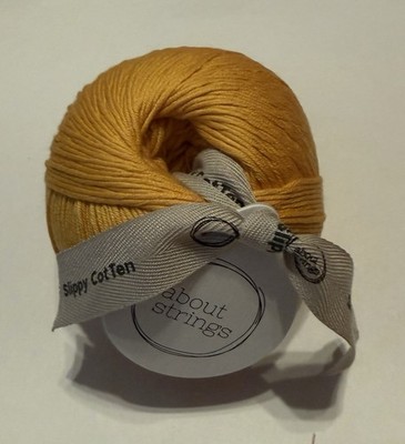 About Strings Slippy CotTen DK Yarn Mango 100G 235 Yards 190665 New!!
