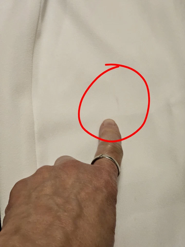 Joseph Ribkoff Wide Leg Flat Front Off White Pants Trousers Size 20 Boho Career - Image 4 of 4