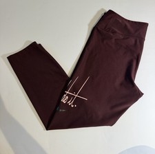 Nike Pro Dri-Fit Womens Leggings Medium Just Do It Maroon Red, logo