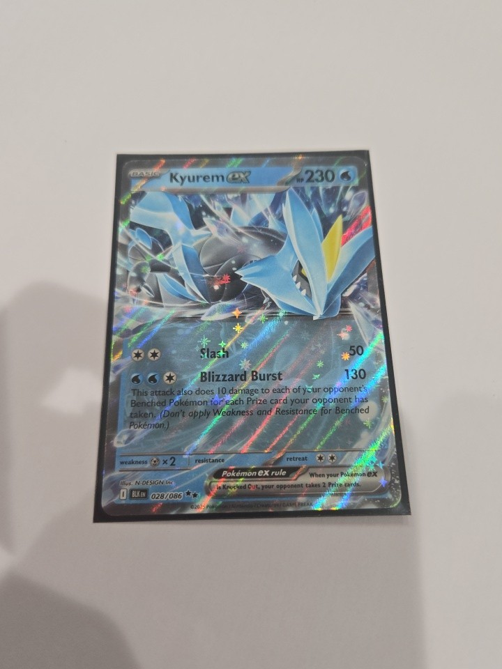 Pokemon TCG Kyurem ex 028/086 Black Bolt Double Rare NM Card