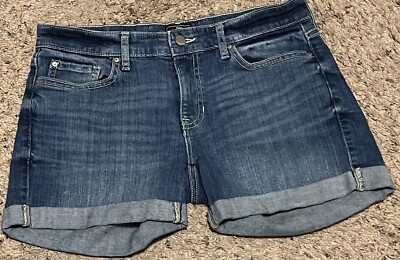 WOMENS GAP OUTLET SEXY BOYFRIEND DENIM SHORTS-SIZE 2/26-MEDIUM denim blue